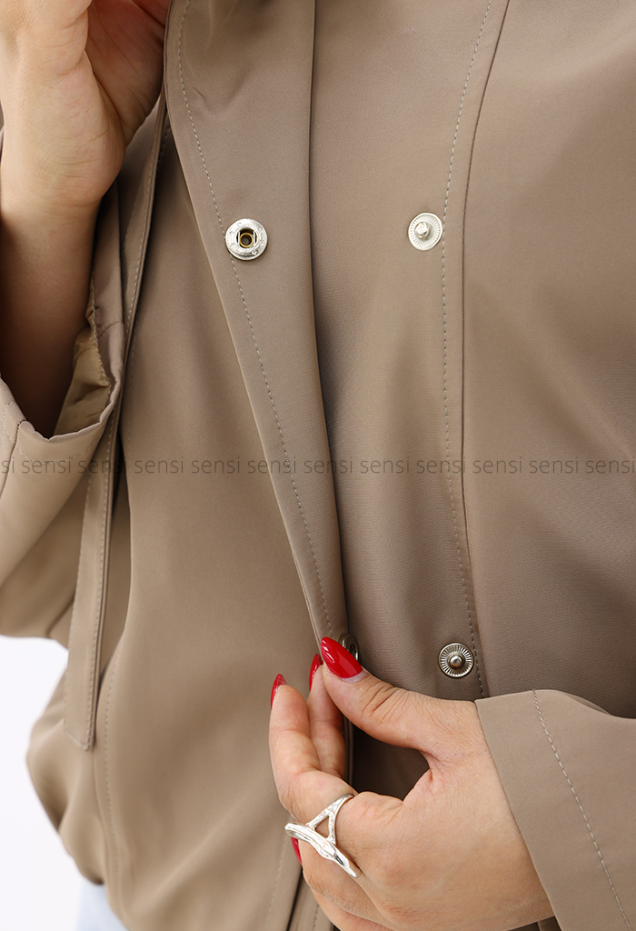 بارانی زنانه یقه سگک سانتانا کد1006841